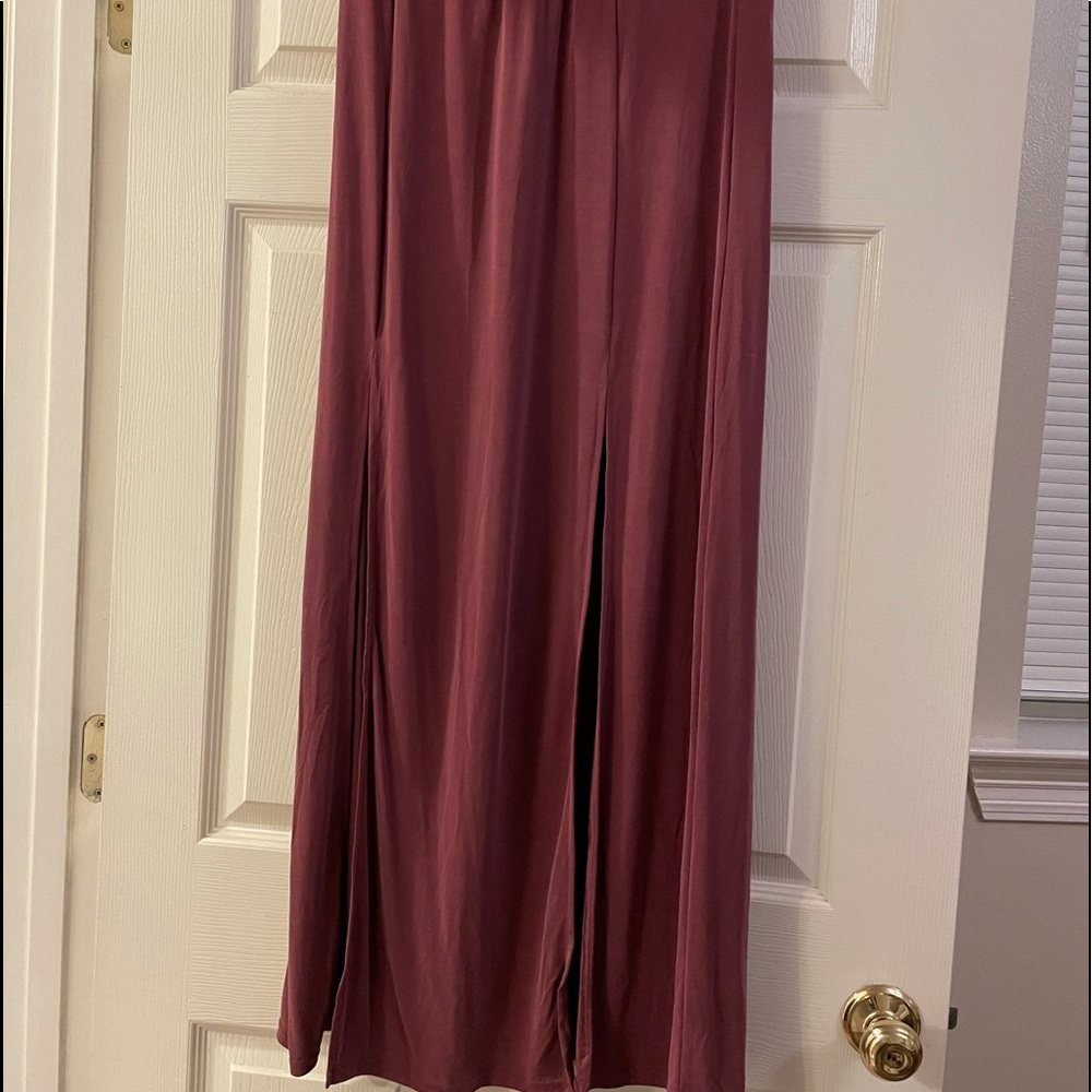 Long Dusty Mauve Skirt NWT